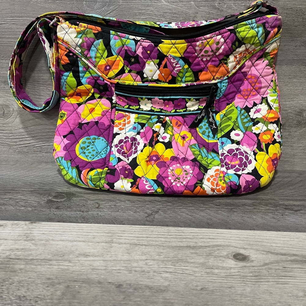 Vera Bradley “Va Va Bloom” Crossbody Hobo Bag.   Retired Pattern.